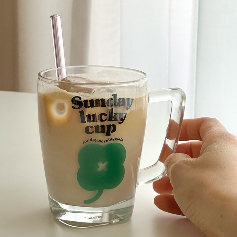 Sunday Lucky Glass mug cup - 玻璃杯 - 玻璃 