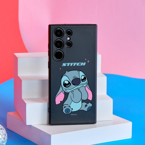 TOYSELECT Disney經典-史迪奇款純色矽膠SAMSUNG手機殼