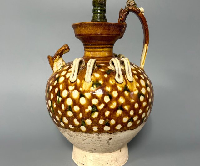 陶器製丸型小物入れ　唐三彩 陶器製丸型小物入れ 唐三彩 唐三彩 - Wikipedia