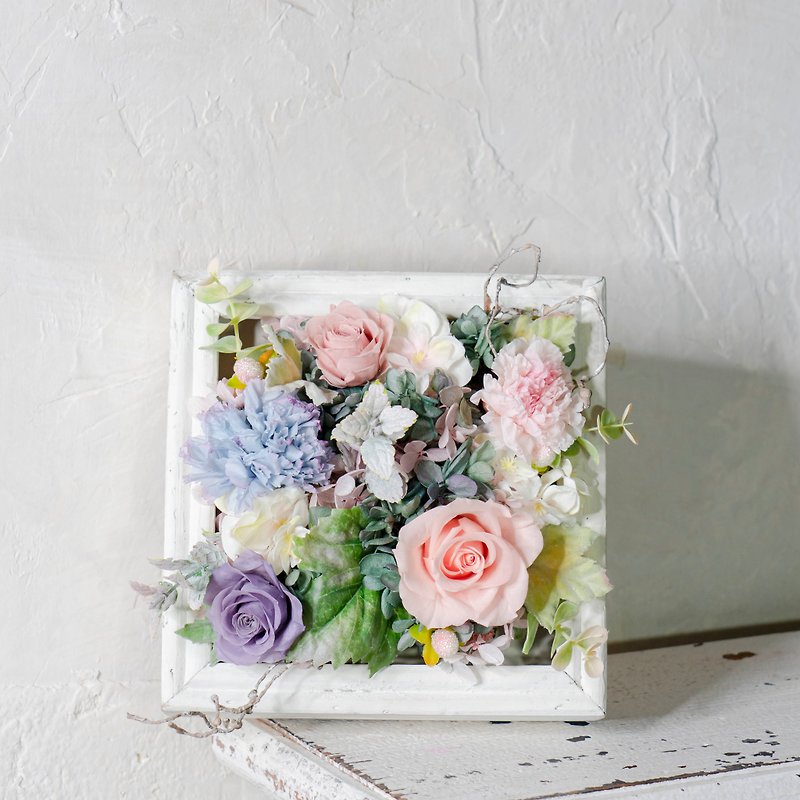 [One-person class] Strolling in the countryside wooden frame flower ceremony - Plants & Floral Arrangement - Plants & Flowers 
