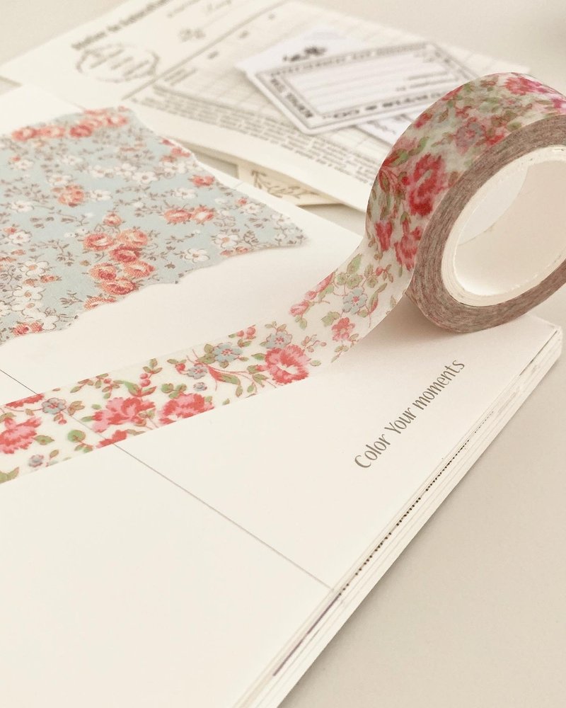 Matilda Flower Washi Tape - 紙膠帶/和紙/PET - 其他材質 