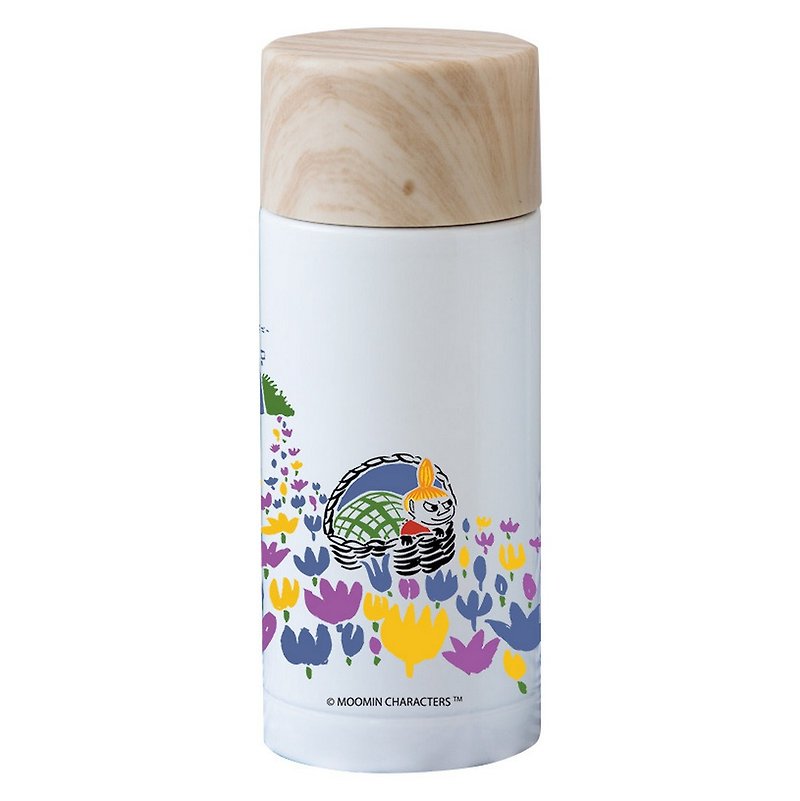 Moomin Moomin rice - wood cover thermos (white) - Other - Other Metals Multicolor