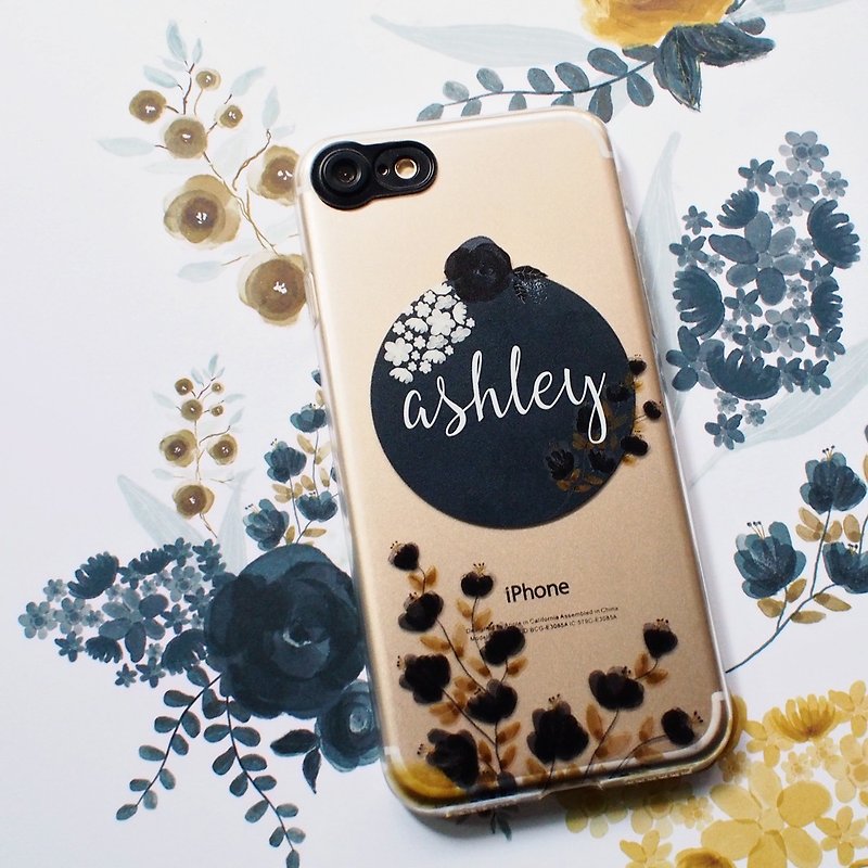 Customized Gift, Yingying Floral-Mobile Phone Case-Add Name,iphone Series - เคส/ซองมือถือ - พลาสติก สีเหลือง