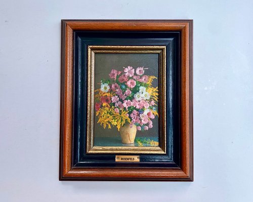 油絵　花　額付き　アンティーク 油絵 花 額付き アンティーク 油絵 花 額付き アンティーク
