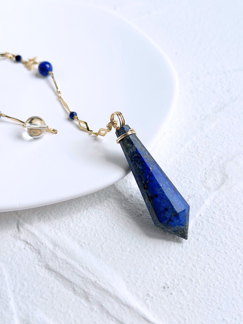 [Crystal Mine Pendulum] Lapis Lazuli/Design Pendulum - Charms - Crystal 