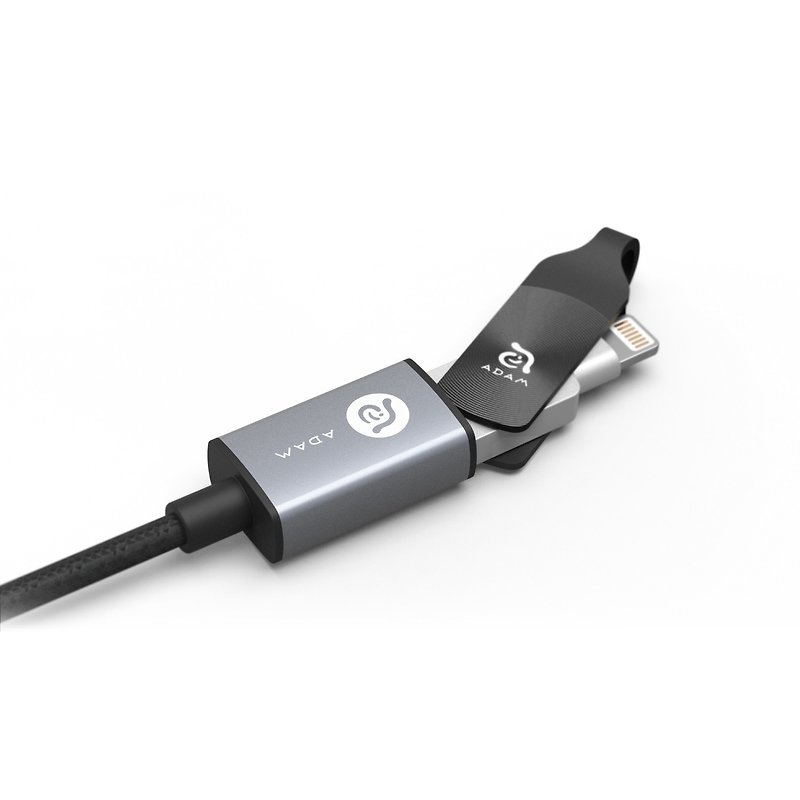 PeAk AFM13 USB3.1 male to female adapter USB3.1 ash 4714781445757 - Chargers & Cables - Other Metals Gray