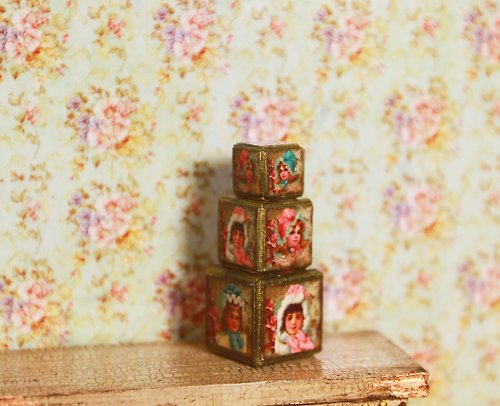DollhouseKristi Miniature dollhouse blocks 1:12 kawaii