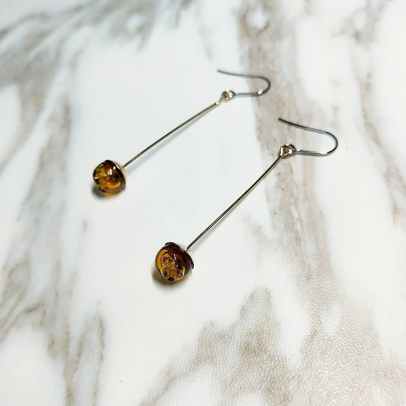 Half-half - custom order - needle tip aroma earrings - two pairs - Earrings & Clip-ons - Glass Multicolor