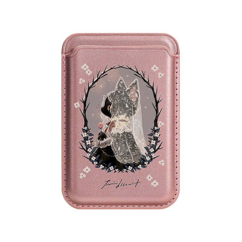 聯名 panibiscuit 花嫁 磁吸皮革卡套 PBAA05 - 手機配件 - 人造皮革 多色