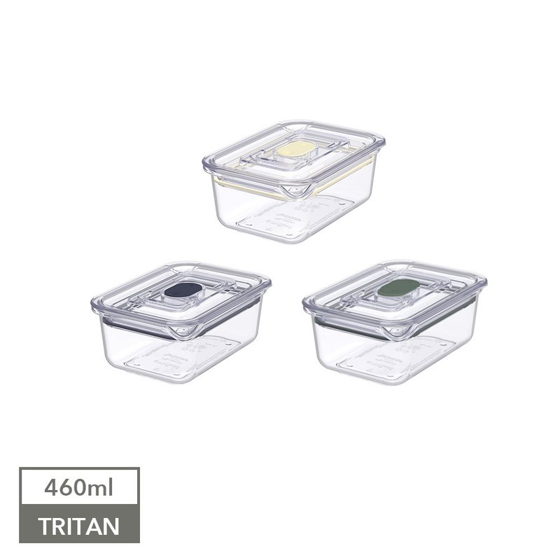 Latchlok Click Series TRITAN Crisper Box (No. 2) 460ml-three colors in total - Lunch Boxes - Plastic Transparent