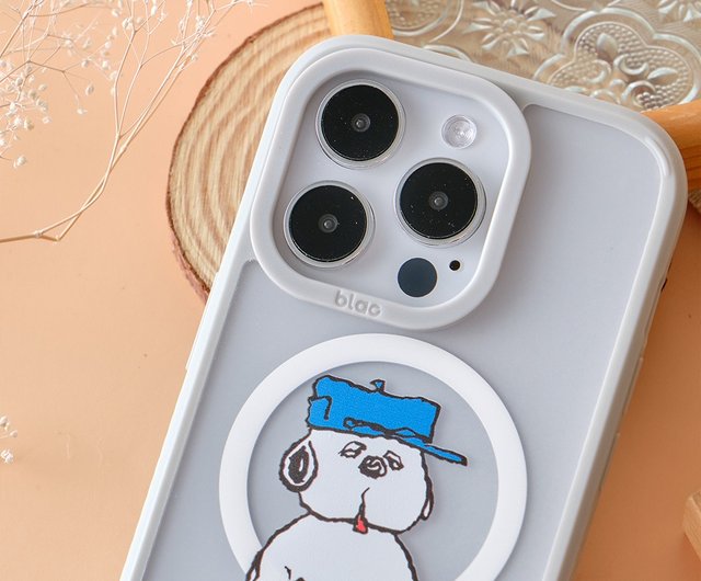 SNOOPY スヌーピーがオラフの上に座る MagSafe iPhone ケース