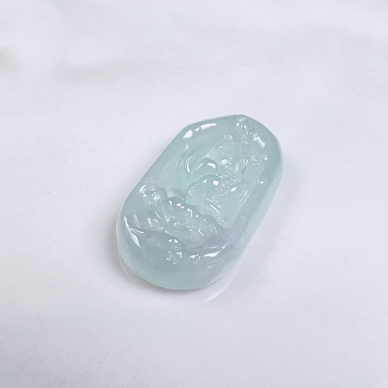 冰種翡翠蓮花 | 天然緬甸A貨翡翠 | 送禮 - 其他 - 玉石 透明