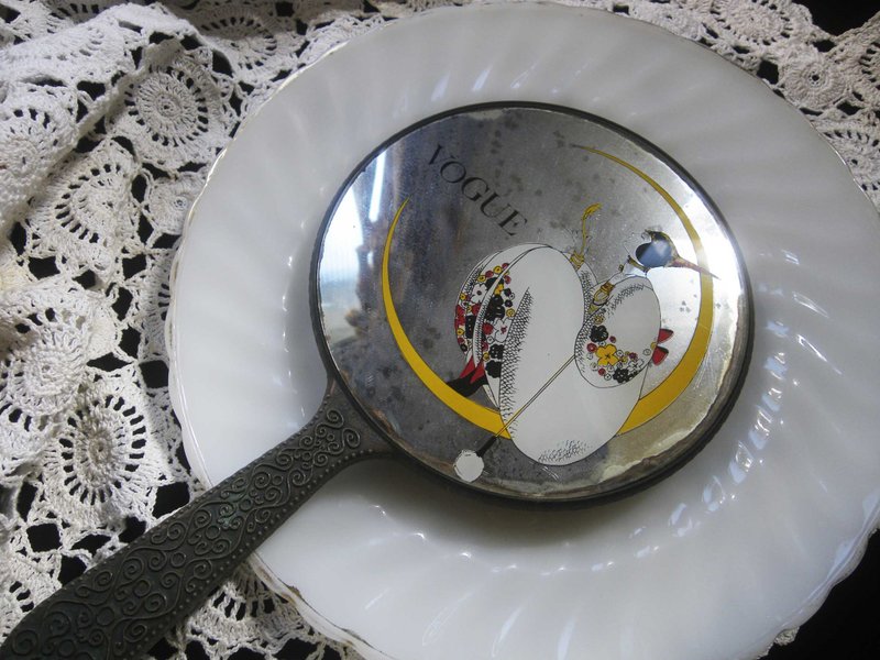【老時光 OLD-TIME】早期歐美時尚手拿鏡 - 擺飾/家飾品 - 其他材質 