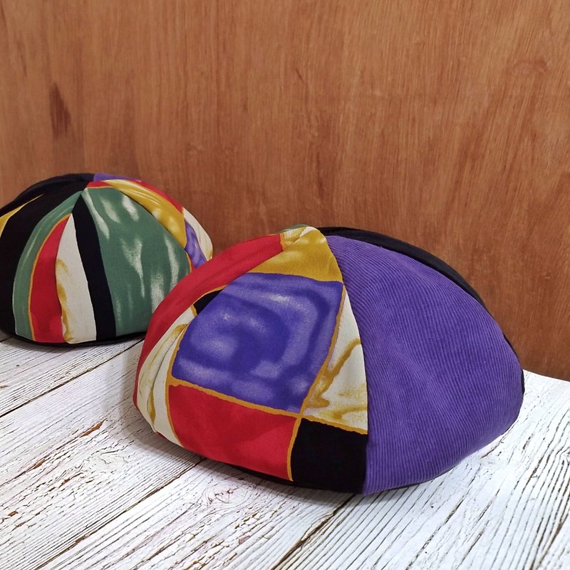 Handmade double-sided Berets - Hats & Caps - Cotton & Hemp Multicolor