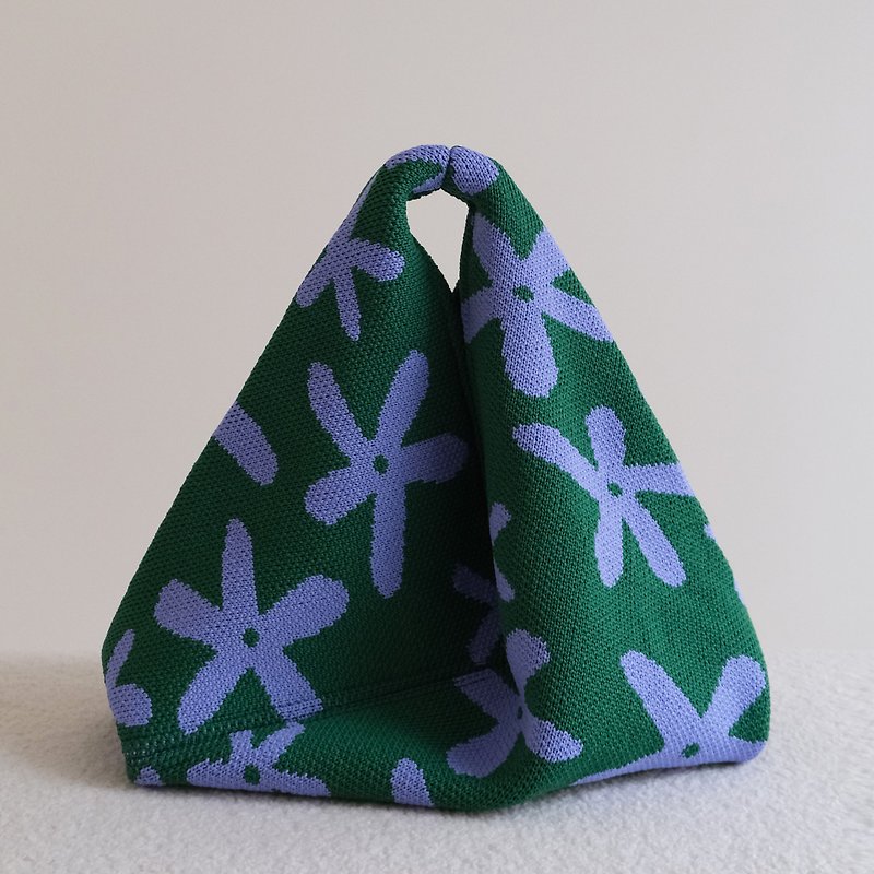 Medium Triangle Bag_Daisy_Jade_Recycled Polyester Fiber - Handbags & Totes - Acrylic Green