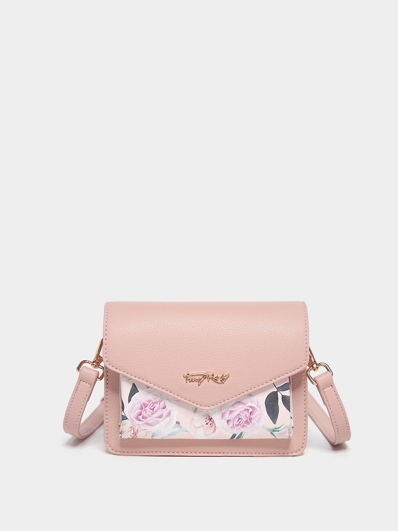 Lily 印花信封包 - 側背包/斜背包 - 其他材質 粉紅色