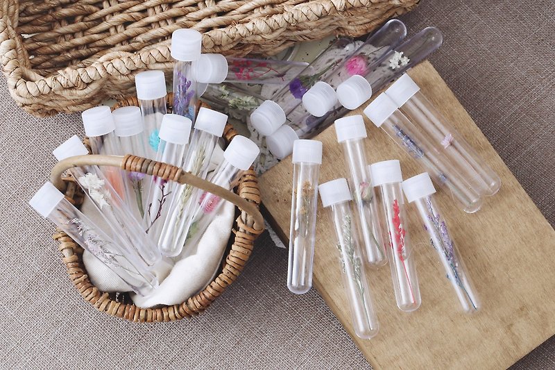 "Three flower cat hand flower" flower language flower ceremony small things dry flower test tube graduation wedding ((20 special custom)) - Other - Plants & Flowers Multicolor