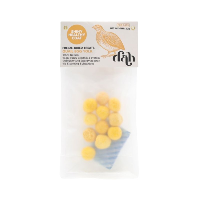 [Cat Snacks] Freezedried quail egg yolk 20g grows shiny hair Shop dahhongkong Snacks Pinkoi