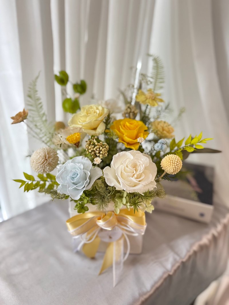 永生花桌花 祝賀花禮 開幕花禮 盆花 調職 - 乾燥花/永生花 - 植物．花 