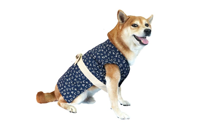 【Mao Duke】Pet clothes and kimono - Clothing & Accessories - Cotton & Hemp Blue