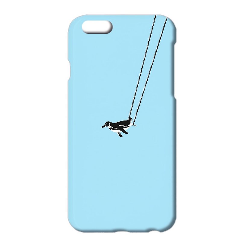 iPhone ケース / ペンギンと空中ブランコ B - スマホケース - プラスチック ブルー