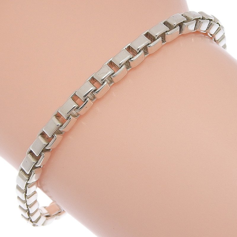 【日本直送】ティファニー TIFFANY&Co. ベネチアン ブレスレット シルバー925 約15.5g レディース【中古】 - 手鍊/手環 - 銀 銀色