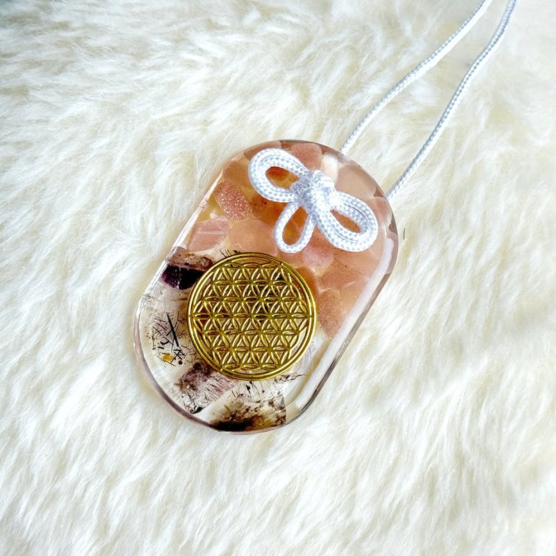 [Crystal Guardian] Sun Stone+ Super Seven. flower of life - Charms - Crystal 