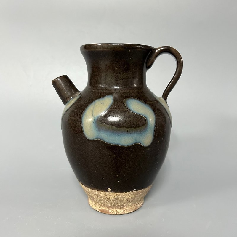 唐代の釉薬水差し - 置物 - 陶器 カーキ