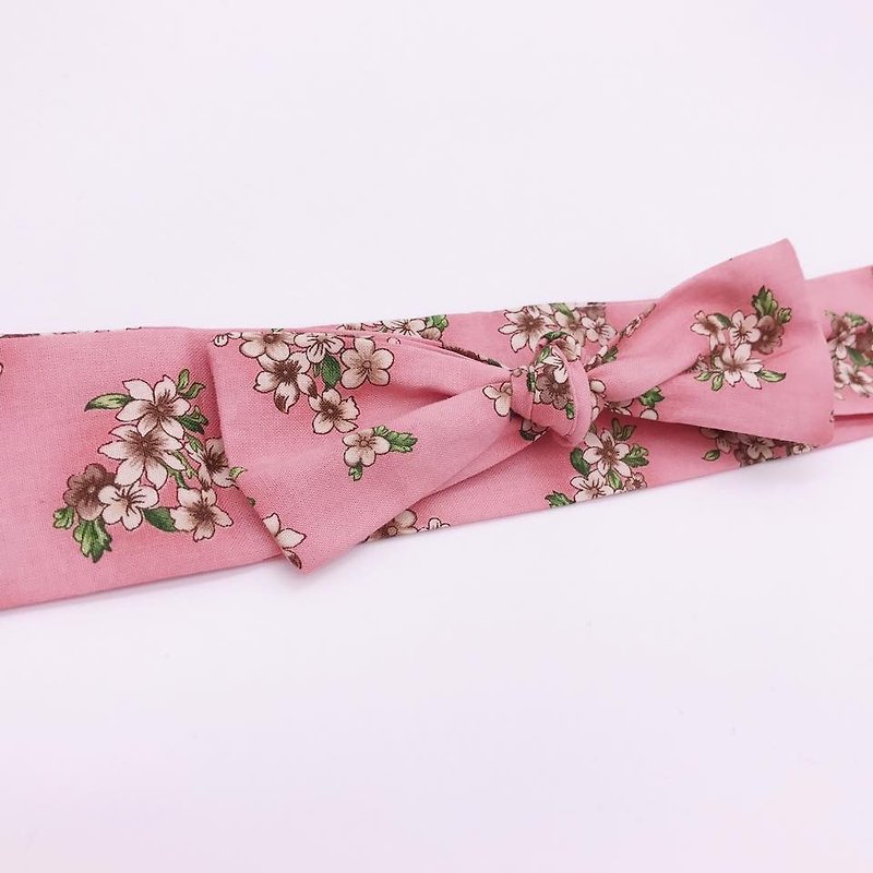 The Danish Girl strap models made with handmade hair band hair band limit - Hair Accessories - Cotton & Hemp Pink