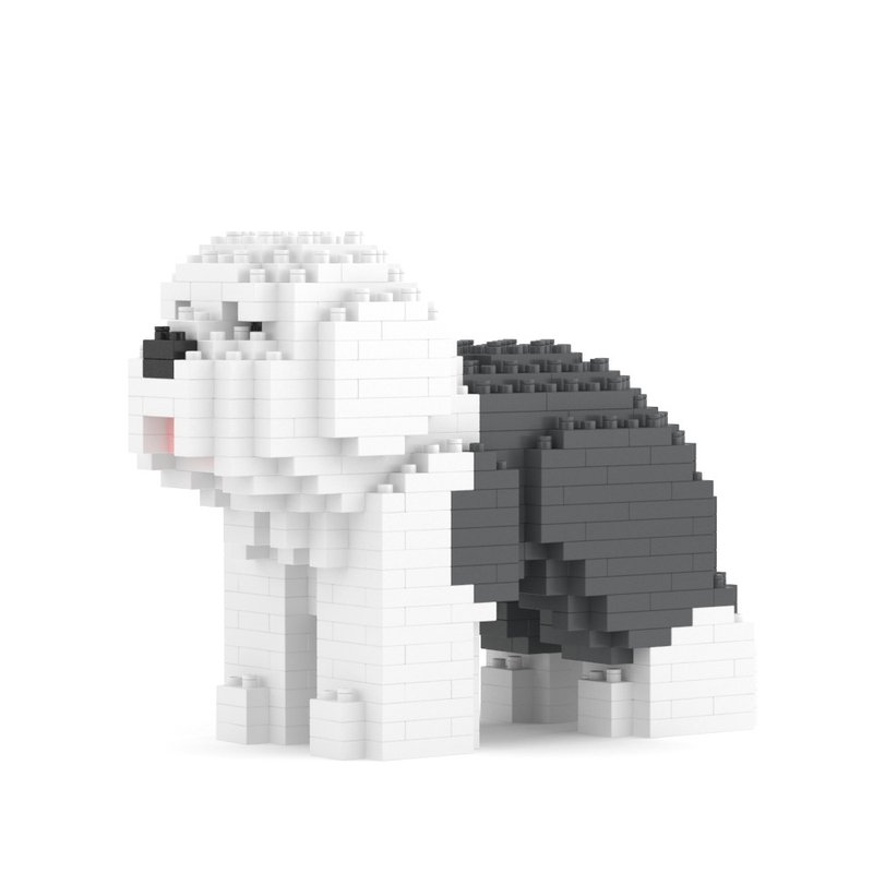 [New product launch] Pre-order. Miniature Old English Sheepdog 01S patented screw building blocks - Other - Plastic 