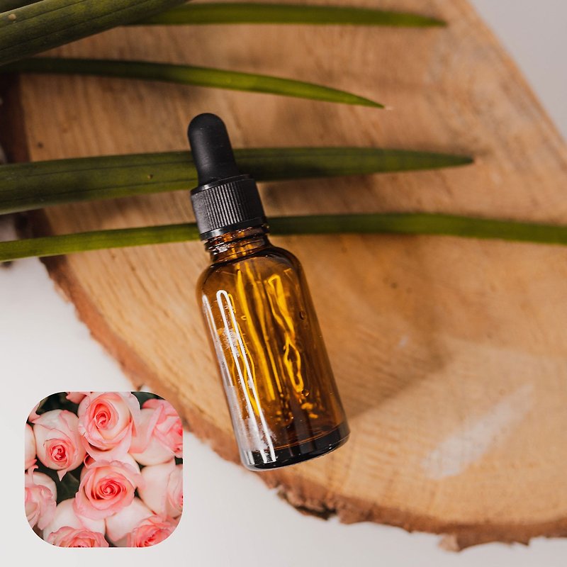 [Scented Path] Natural Essential Oil Damascus Rose Essential Oil Rose (Free Sweet Orange Essential Oil 10ml) - Fragrances - Glass Transparent
