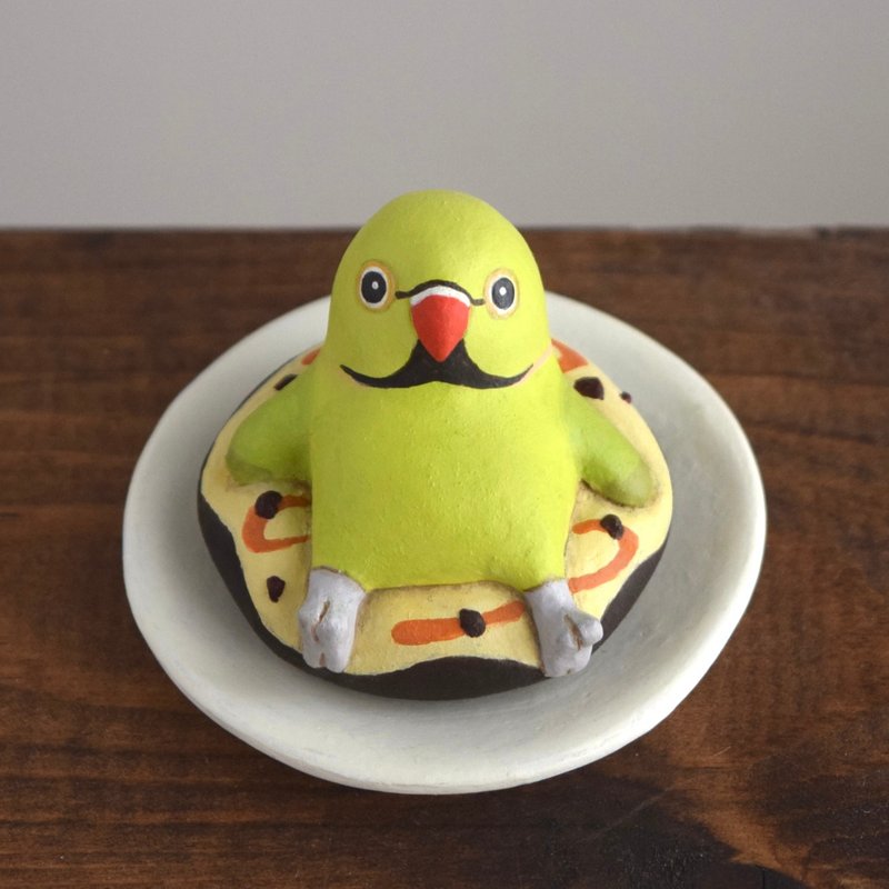 ちょこんとドーナツワカケホンセイインコ - 擺飾/家飾品 - 其他材質 綠色