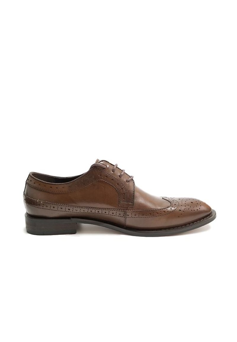 Kings Collection Genuine Leather Lancaster Oxford Shoes KV80080 Brown - Men's Leather Shoes - Genuine Leather Brown