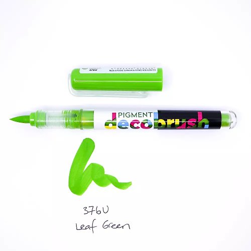 Karin Markers 藝術字彩繪筆 葉綠 376U - 軟頭塑膠彩筆 DecoBrush Pigment