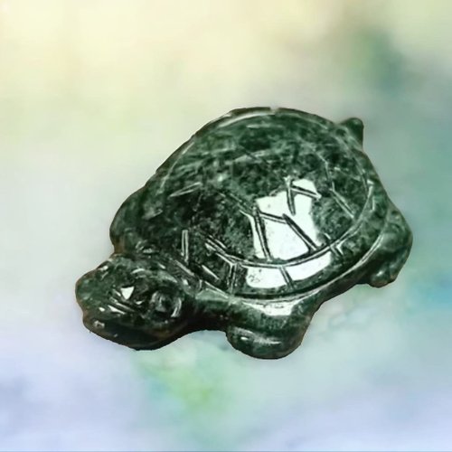 瓔珞珠寶盒 E.L.Jewelry Box 【吉祥‧長壽】花青翡翠烏龜擺飾 | 天然緬甸玉翡翠A貨 | 送禮