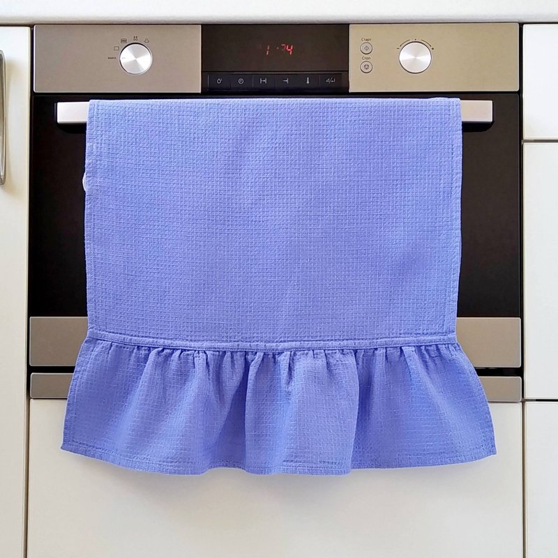 Kitchen towels linen, Dish towels navy blue, 環保禮品, 天然麻毛巾, 給媽媽的廚房禮物, 快乾毛巾,  茶巾 - 毛巾/浴巾 - 亞麻 藍色