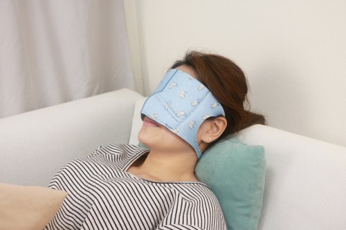 Prodigy 波特鉅 愛睏貓(水藍)─4合1石墨烯蒸氣舒眠眼鼻罩組 眼罩 送禮 情人節禮