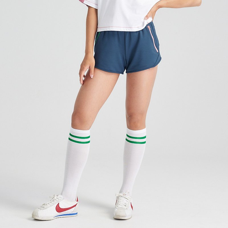 SS23 Y2K Sports Shorts (TCool Cool and Comfortable) - กระโปรง - เส้นใยสังเคราะห์ สีน้ำเงิน