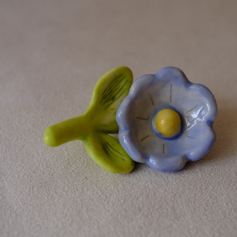 Suànn-Sian . 天藍小花 | 筷架 擺飾 - 擺飾/家飾品 - 陶 藍色
