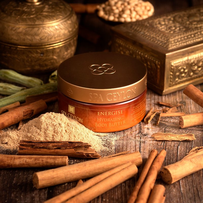 SPA CEYLON | Energy Cinnamon Body Cream 225g - Day Creams & Night Creams - Essential Oils Brown