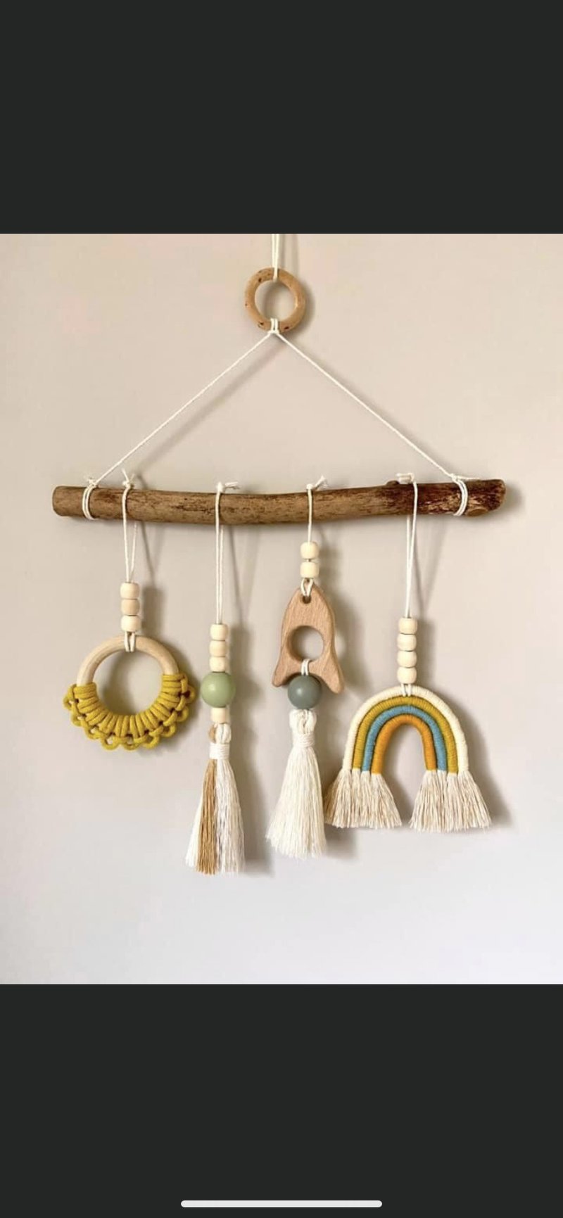 Baby room home decoration woven hanging ornaments - Wall Décor - Cotton & Hemp Multicolor