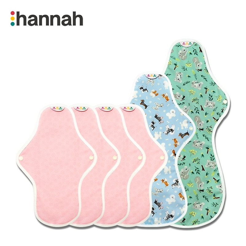 [Korea hannahpad] Repurchase master six-piece set_Organic cotton sanitary napkin - Feminine Products - Cotton & Hemp Yellow