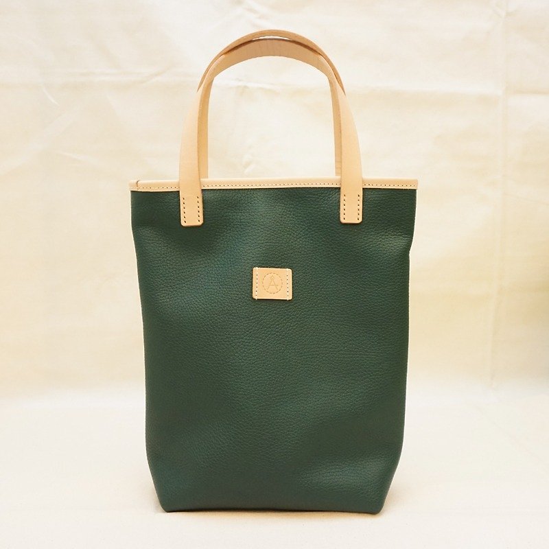 長長的手提包-橄欖綠 - 手提包/手提袋 - 真皮 綠色