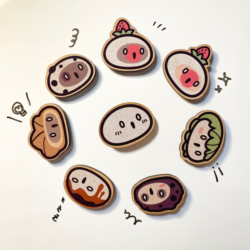 Magnets - Owls from Manfukuan - Magnets - Wood 