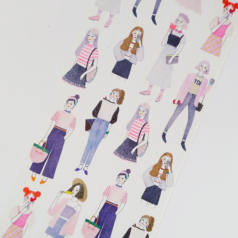 Summer Girl Paper Tape / 3cm - มาสกิ้งเทป - กระดาษ 