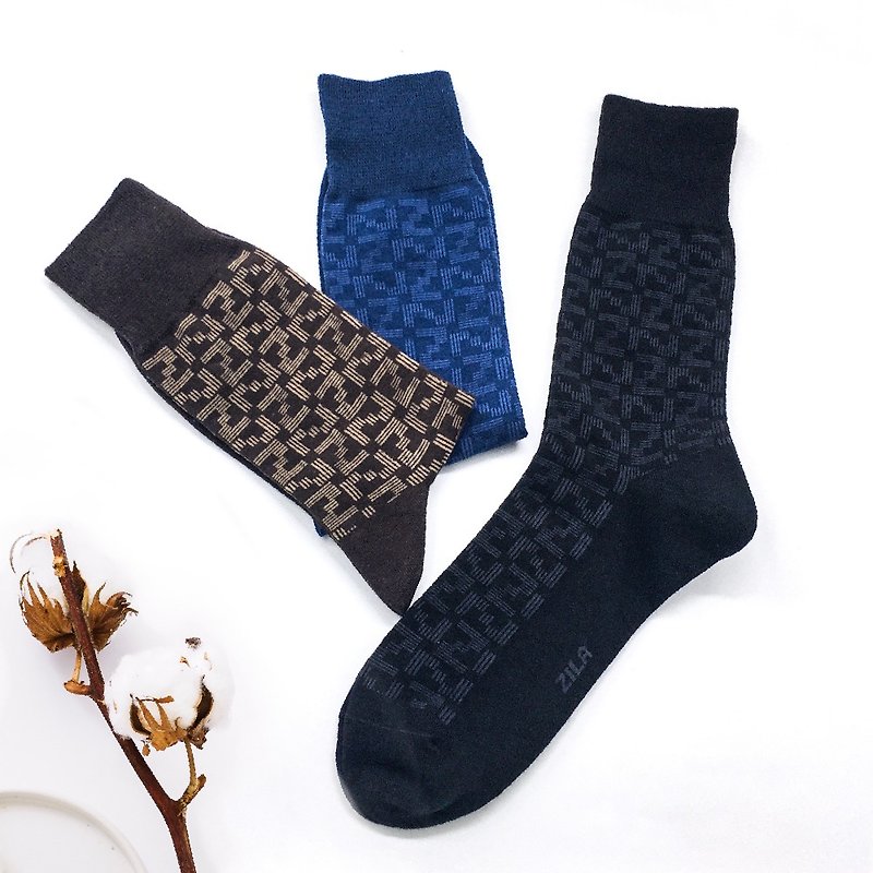 INFINITE Z gentlemen's thin socks | 3 colors - Dress Socks - Cotton & Hemp Multicolor