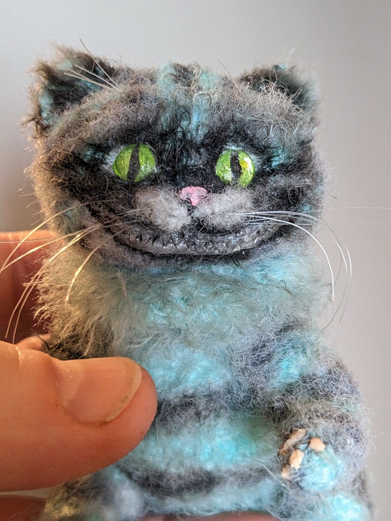 Fairy Cat. 10 cm. 魔法の猫. - ตุ๊กตา - วัสดุอื่นๆ หลากหลายสี