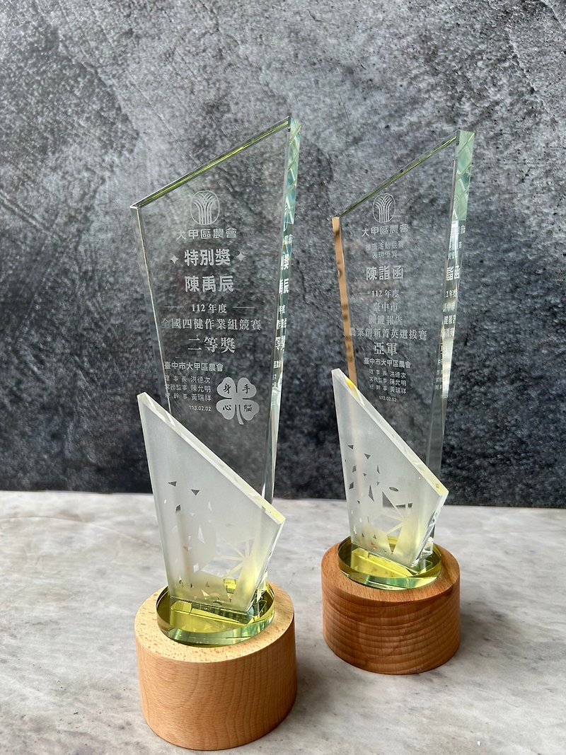 [Customized] Wooden trophy/trophy/shaped trophy/special trophy - อื่นๆ - ไม้ สีกากี