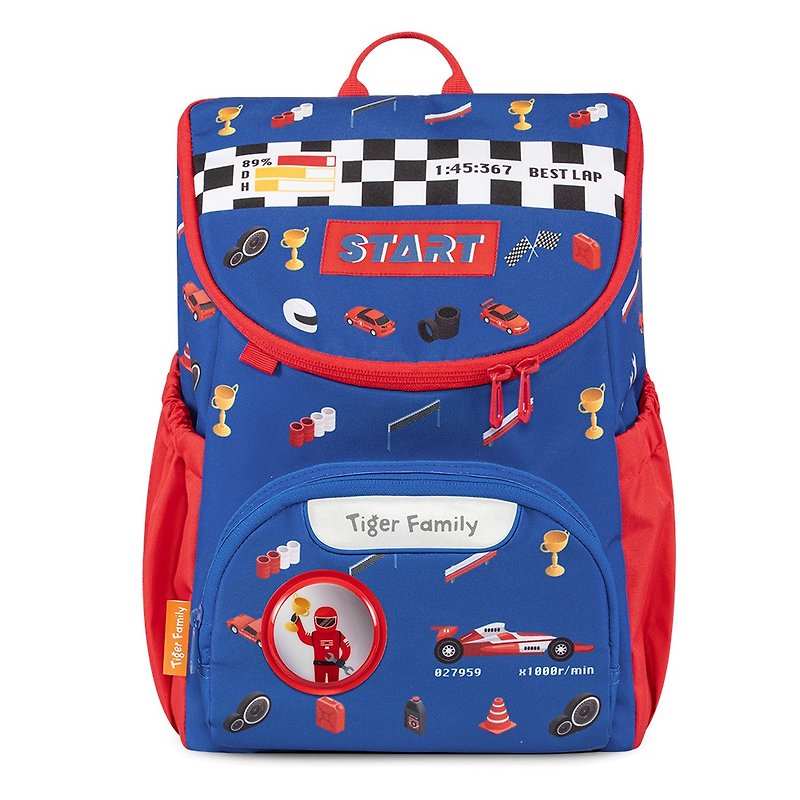 TigerFamily Children's Fun Kindergarten School Bag-Racing Competition - กระเป๋าเป้สะพายหลัง - วัสดุอื่นๆ สีน้ำเงิน