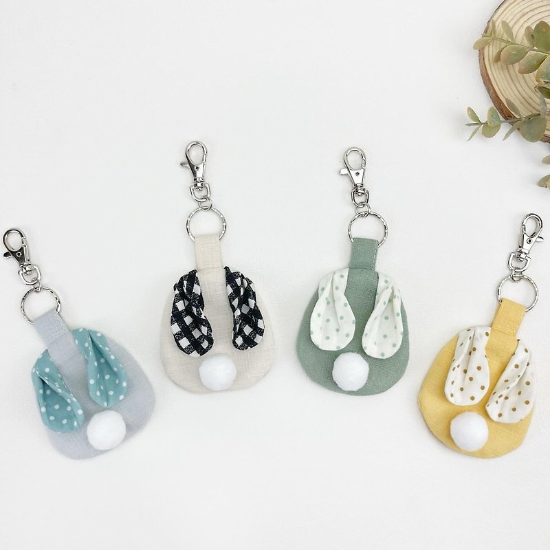 Customized - Little Cute Rabbit Shape Peace Talisman Bag - Lucky Bag/Amulet Bag/Full Moon Gift Box - Omamori - Cotton & Hemp 